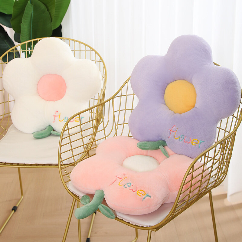 50/70cm Ins kwiat pluszowa poduszka poduszka na sofę śliczne wypchane rośliny kwiaty miękkie zabawki Anime dla dziewczynek Kawaii wystrój pokoju