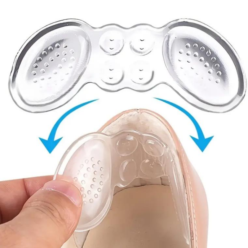 Protecteur de talon en gel de silicone souple pour femme, autocollant antidérapant, accessoires de coussin de soins pour instituts oto, l'offre elles intérieures de chaussures, mise à niveau