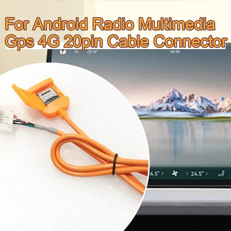 Adaptor Slot kartu Sim untuk Android Radio Multimedia Gps 4g 20pin kabel konektor mobil aksesori kabel G4i7