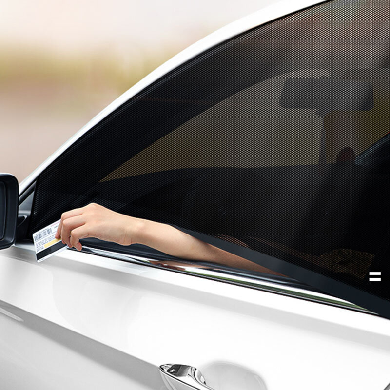 자동차 태양 쉐이드 UV 보호 커튼 커버 메쉬 커버, 전면 후면 자동차 모기장, SUV 창문 메쉬 햇빛가리개 그물, 1 개
