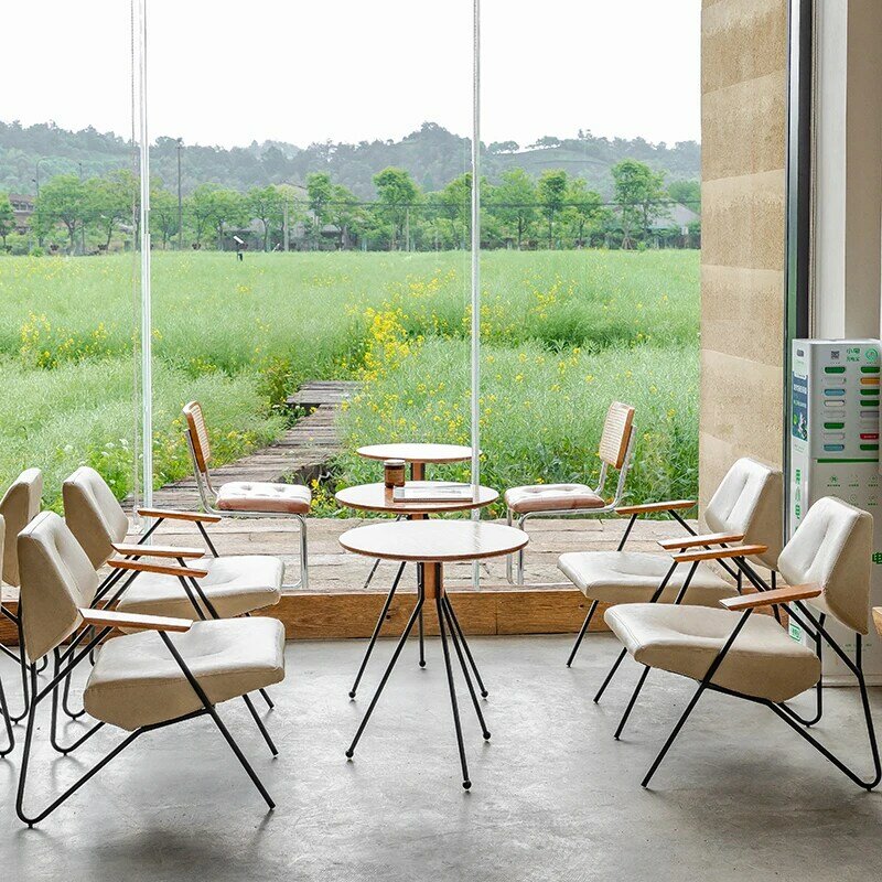 커피숍 소파 디저트 밀크티 숍 테이블 및 의자 콤비네이션 북 바, 레스토랑 비즈니스 접대 협의