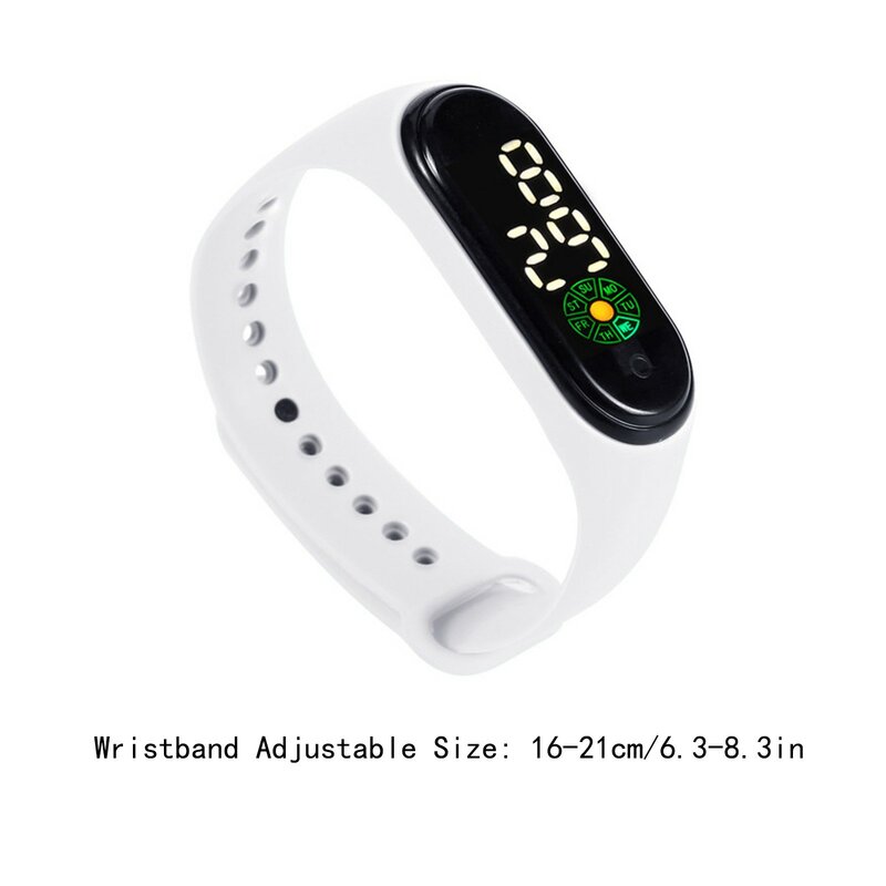 Reloj de pulsera Digital Led Multicolor para niños y niñas, reloj deportivo al aire libre, pantalla de vida semanal, resistente al agua