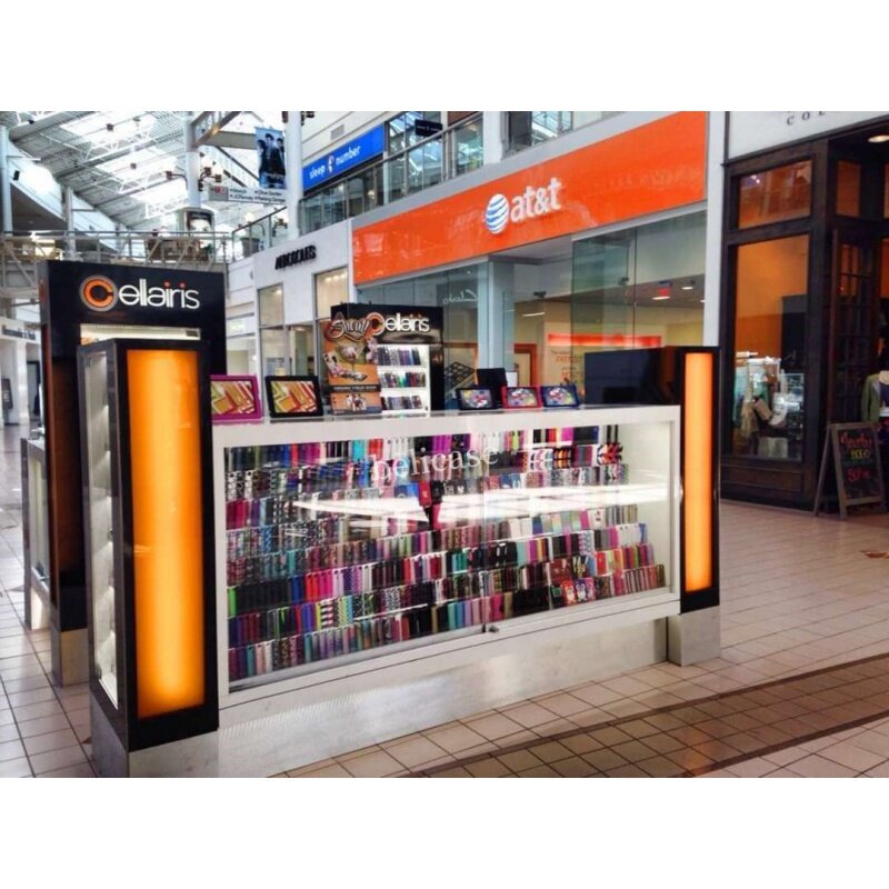 custom，Popular Phone Cases Showcase Cell phone Accessories and Repair Kiosk for Shopping Mall Modern Design Mobile Kiosk