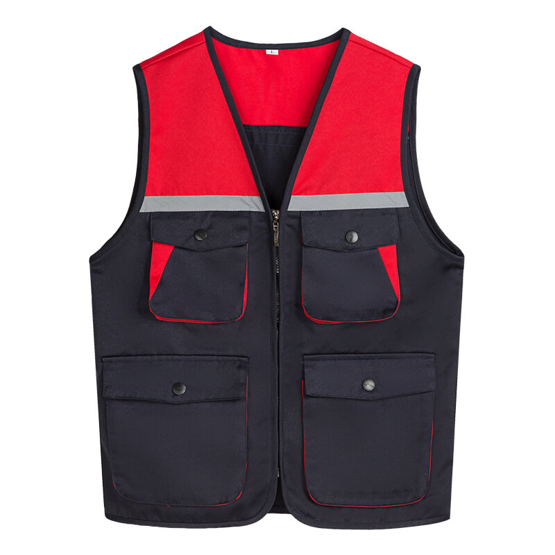Customized logo for high-end work clothes and vests labor protection advertising activities construction vest embroidery