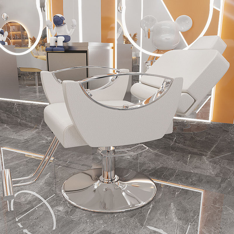 Rozkładany fotel fryzjerski luksusowy spersonalizowany minimalistyczny fotel do podnośnika profesjonalny mata kwadratowa meble Cadeira De Barbeiro