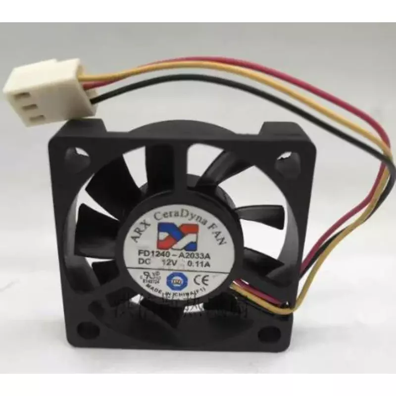 Originele Nieuwe Cpu Ventilator Voor Arx FD1240-A2033A Dc 12V 0.11a 3-Wire Stille Ventilator