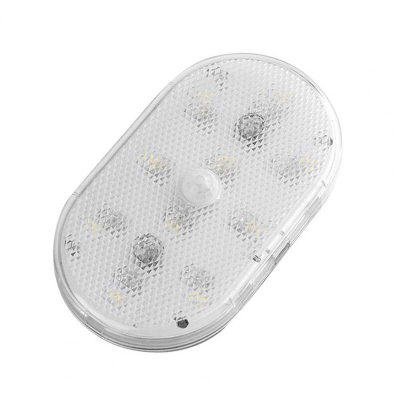 Interior do carro USB recarregável LED Light, lâmpada de leitura com sensor de movimento, Auto ON, OFF iluminação ambiente, 7 cores Design