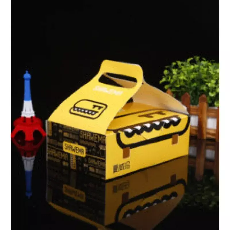 Kunden spezifische Produkt plain weiße Burger-Verpackungs box zum Mitnehmen mit benutzer definiertem Logo benutzer definierte Größe
