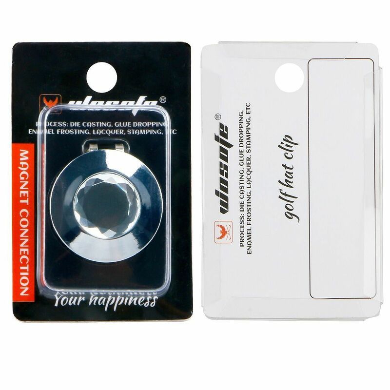 Magnético Magnético Golf Hat Clip, Fácil de Tirar, Verde Crysta Ball Marker, Kirsite, Presente Original