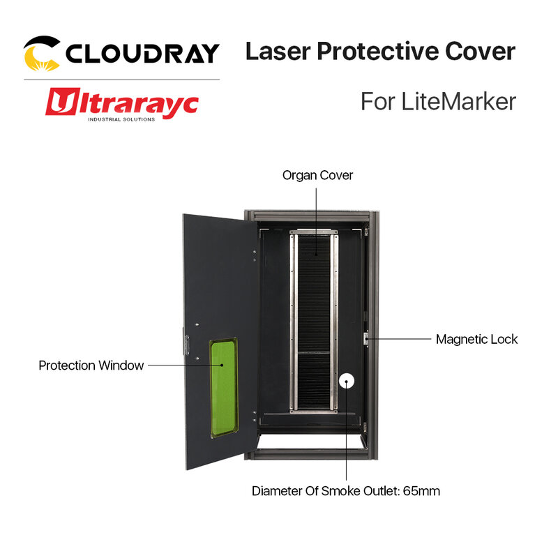 Ultrarayc-Juste de protection pour machine de marquage laser UV à fibre 1064nm, Lift LiteMarker, 500/800