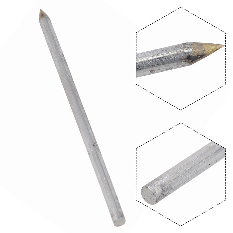 قلم حروف للسيراميك والزجاج ، بالحجم ، من الفولاذ المقاوم للصدأ المصلب بجودة عالية