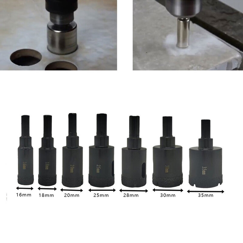V Dry Tile Bit Diamond Dry Drill per piastrelle granito sega a tazza pezzi di ricambio 6mm/8mm/10mm/12mm/14mm/16mm