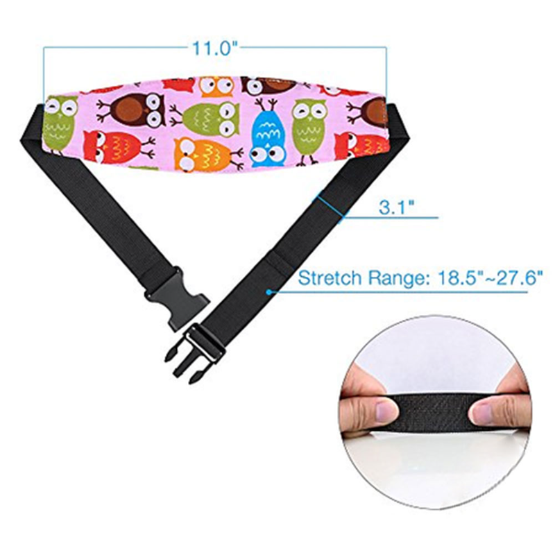 New Child Car Safety Seat Head Fixing Auxiliary Cotton Belt Pram Secure Strap Doze Band for Baby Pram Child Safety Seat