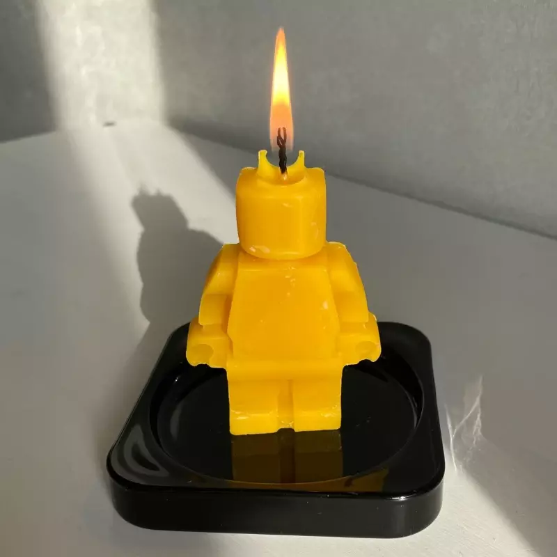 5-Rongga Robot Silikon Lilin Cetakan DIY Membuat Lilin Chocolate Es Nampan Sabun Cetakan Hadiah Natal Kerajinan Persediaan Dekorasi Rumah