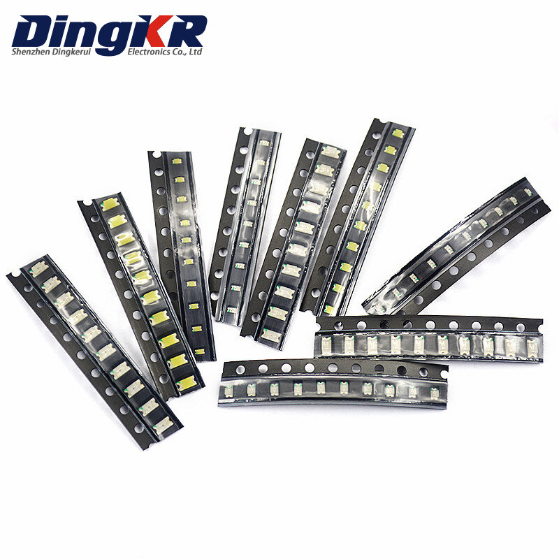 100PSC SMD LED  0402 0603 0805 1206 1210  Red Yellow Green White Blue light emitting diode Clear LED Light Diode Set