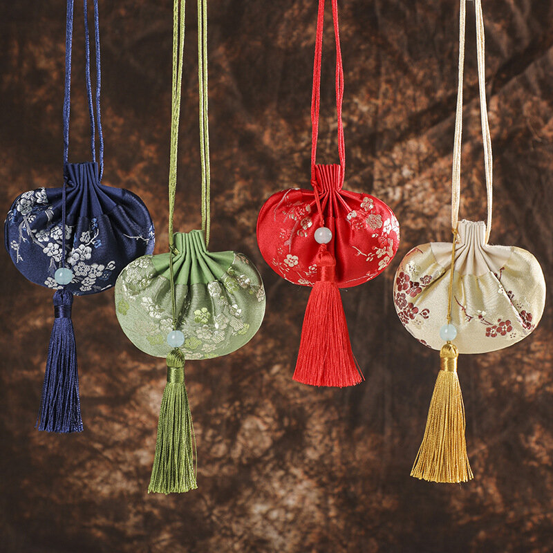 Dragon Festival Mugwort Leaf and Blessing Bags Sachets Ancient Style Sachets Bags Hanfu and Portable Pendants
