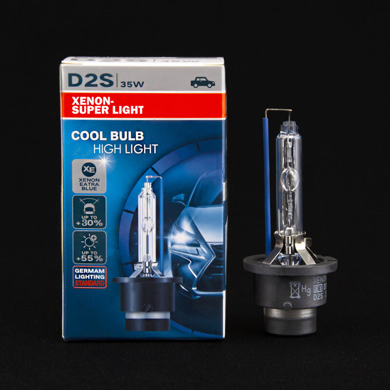 Bombilla de Xenón HID para faro delantero de coche, 35W, OEM, D1S, D2S, D3S, D4S, todos los coches, 6000K, GLOWTEC