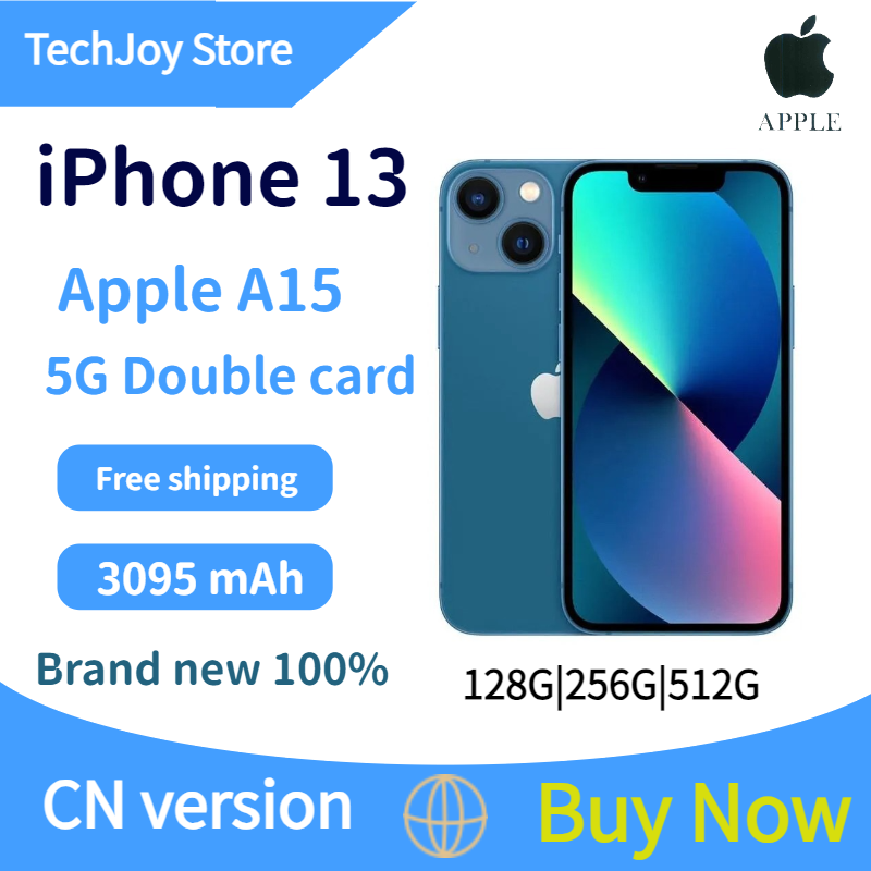 Apple iPhone 13 A2634, APPLE A15, deux caractéristiques, IP68, version CN, tout neuf, inactif, original, produits authentiques