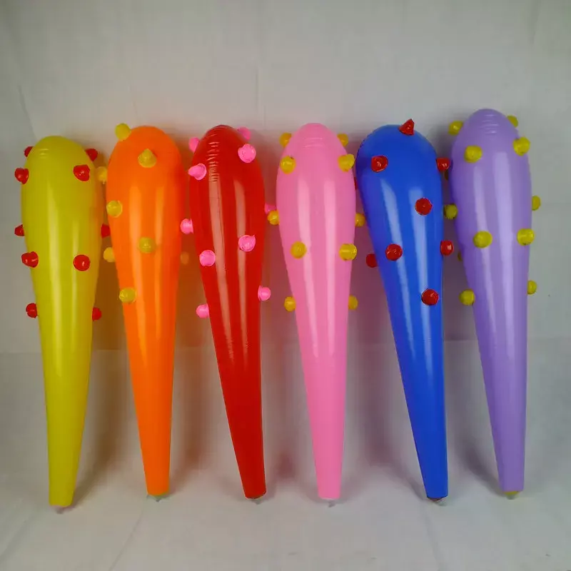 10PCS  PVC inflatable wolf tooth stick toy wolf tooth hammer inflatable prop wolf tooth stick