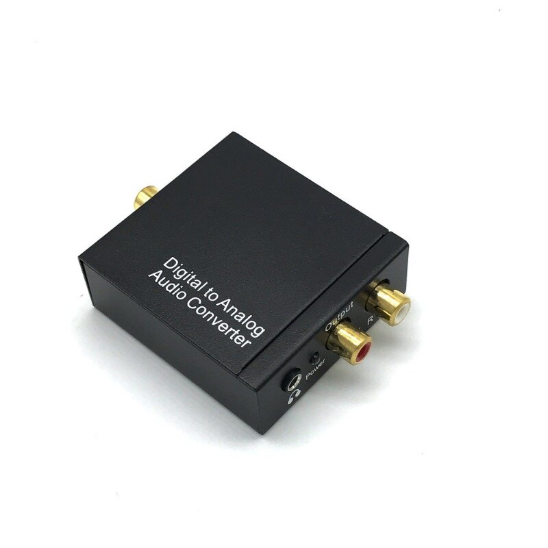 Conversor de áudio digital para analógico, atualização com fone de ouvido de 3,5mm, decodificador de áudio coaxial