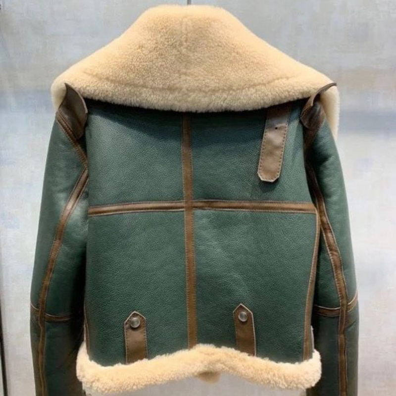 Chaqueta corta de ante para mujer, abrigo cálido forrado de piel falsa, chaqueta gruesa coreana para invierno, novedad de 2023