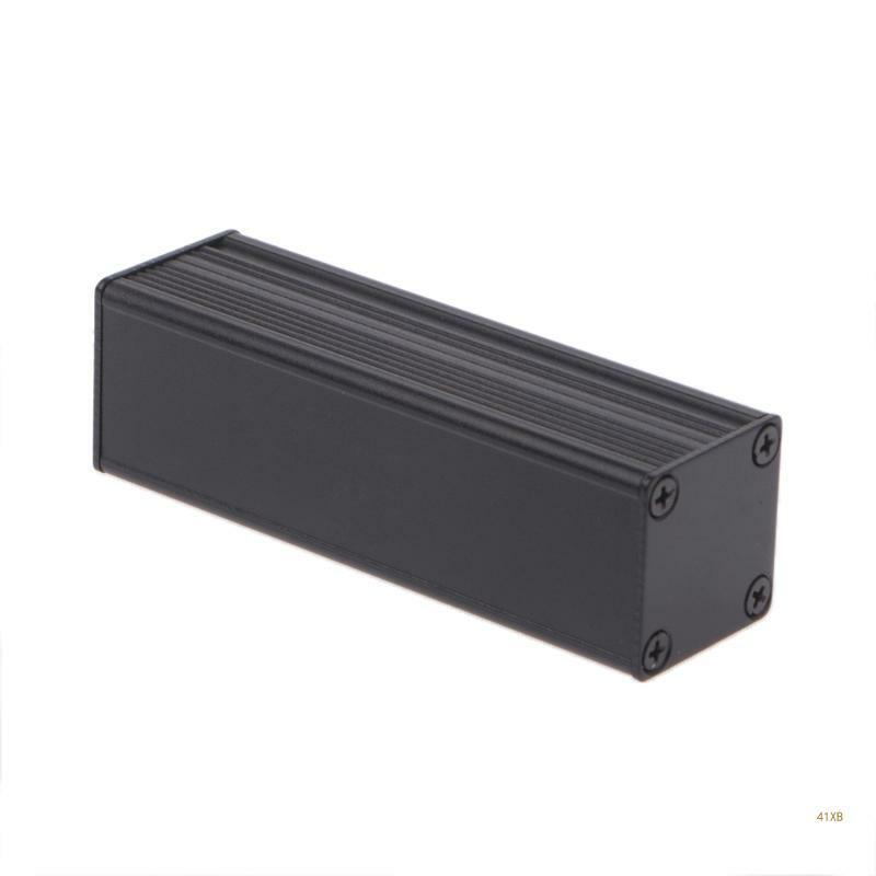 41XB Nueva caja aluminio para proyectos electrónicos extruidos DIY para caja negra 80x25x25 mm