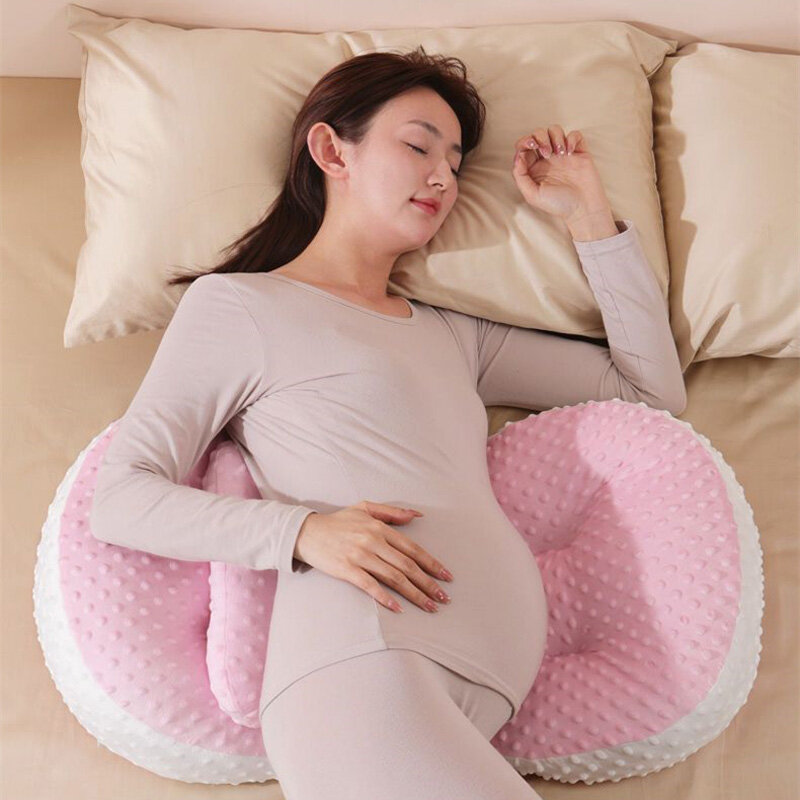 1 Pc wielofunkcyjna kobieta w ciąży poduszka boczna śpiąca ochrona talię wsparcie brzuch poduszka miękka skóra przyjazna poduszka dla mamy
