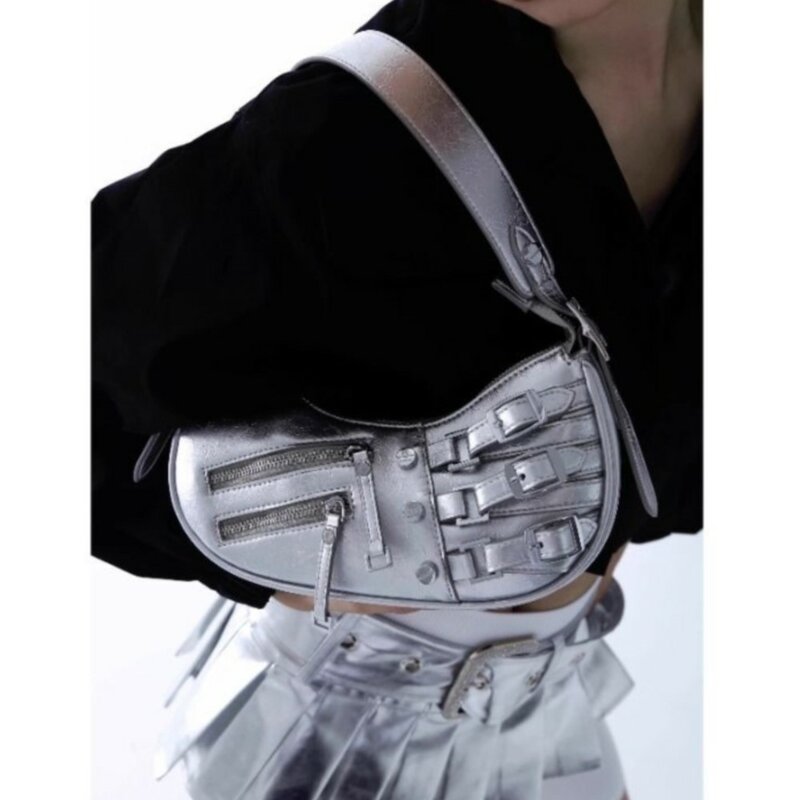 JIAERDI Vintage Y2k Shoulder Bags Purse Women New Retro Denim Zipper Chic Casual Handbag Female Retro Y2k Bag Bolso Mujer 2024