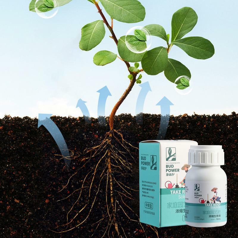 Estimulador de enraizado líquido, potenciador de crecimiento de raíces líquidas de alto rendimiento, potenciador de crecimiento de plantas para flores suculentas, 50ml