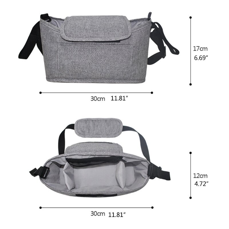 Сумка-органайзер для детской коляски с несколькими карманами, водонепроницаемая сумка для детских вещей, держатель для сумка для