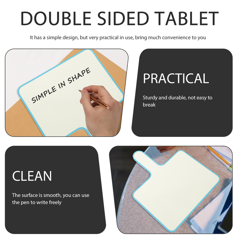 Write-on e Wipe-off scrivibile su due lati Whiteboardss Double Sided White Board juits Score Paddle
