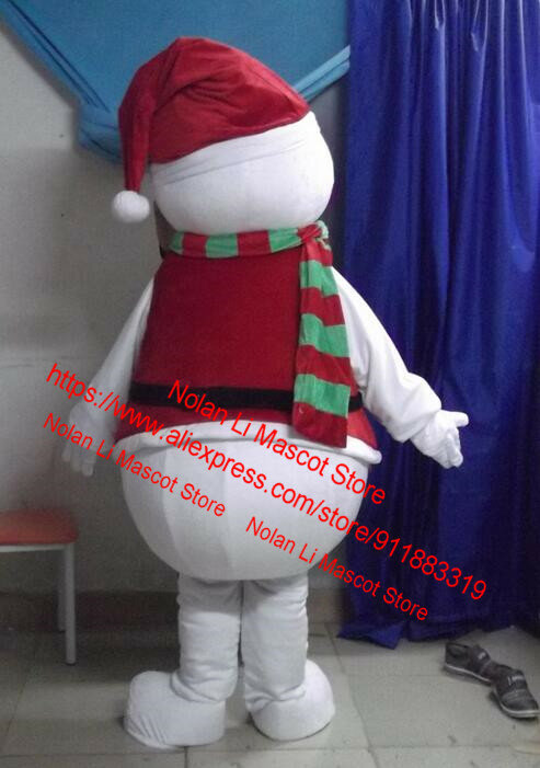 Formato adulto più bello pupazzo di neve mascotte Costume a piedi personaggio dei cartoni animati Cosplay pubblicità regalo promozionale del partito 046