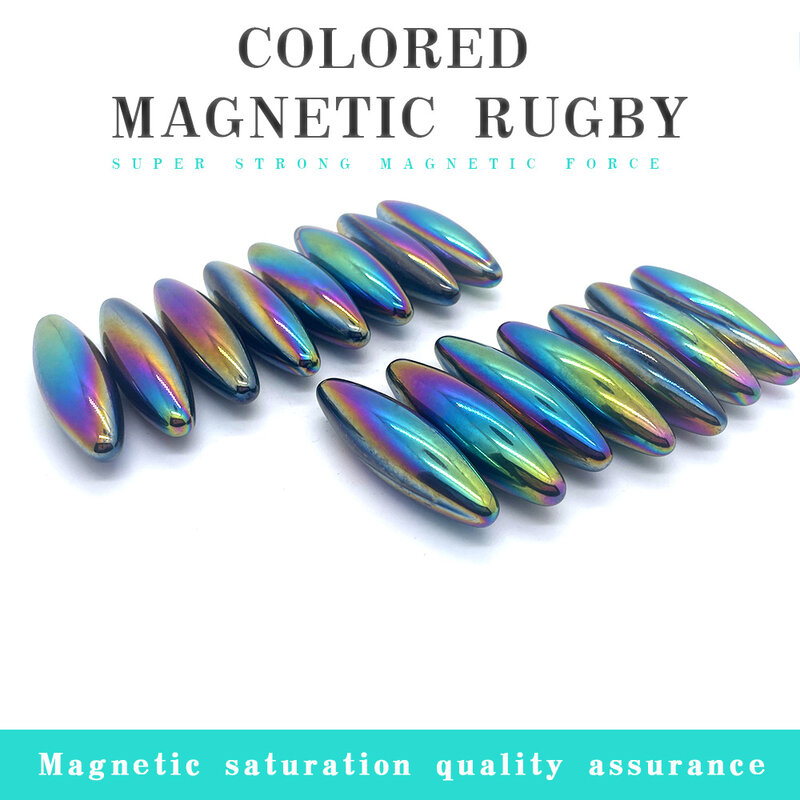 Aimant de Ferrite magnétique de bain, jouets scientifiques, polissage, aimants d'olive colorés, exploration magnétique, D43 x 15mm, D60 x 18