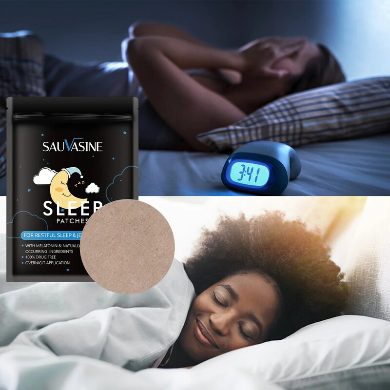 10 pçs natural sleepy remendo promover sleep aid sleeping adesivo melhorar insônia aliviar o estresse ansiedade massagem beleza saúde