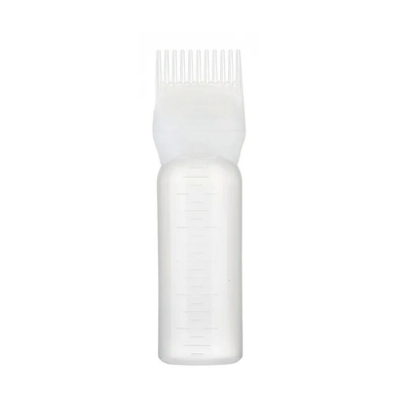 60Ml Veelkleurige Plastic Haarverf Hervulbare Fles Applicator Kam Dispenser Salon Haarkleuring Kappers Styling Tool