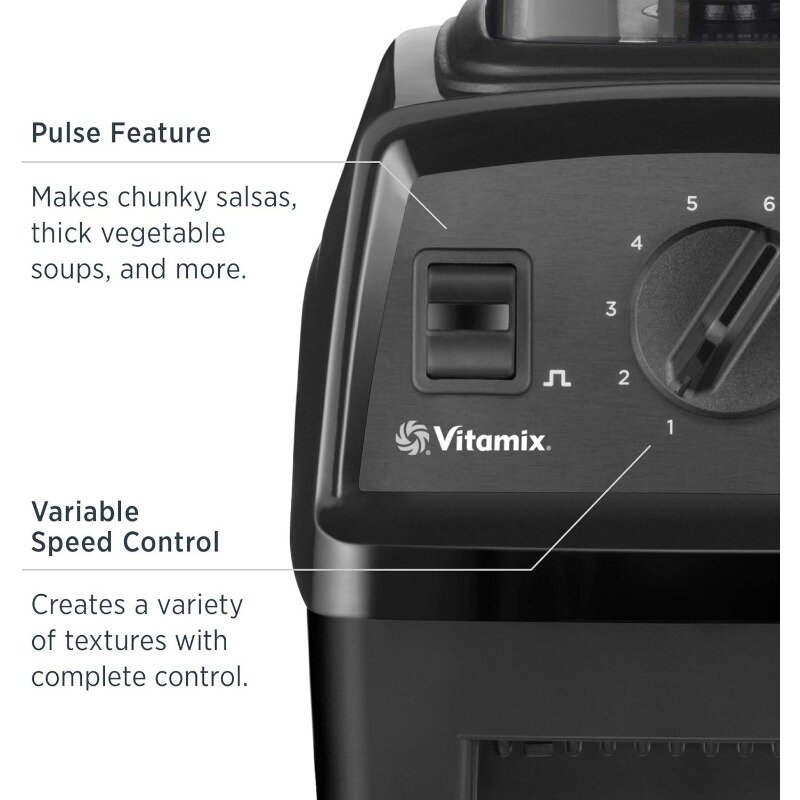 Vitamix E310 익스플로리안 믹서기, 전문 등급, 48 Oz, 블랙 적용 불가 컨테이너
