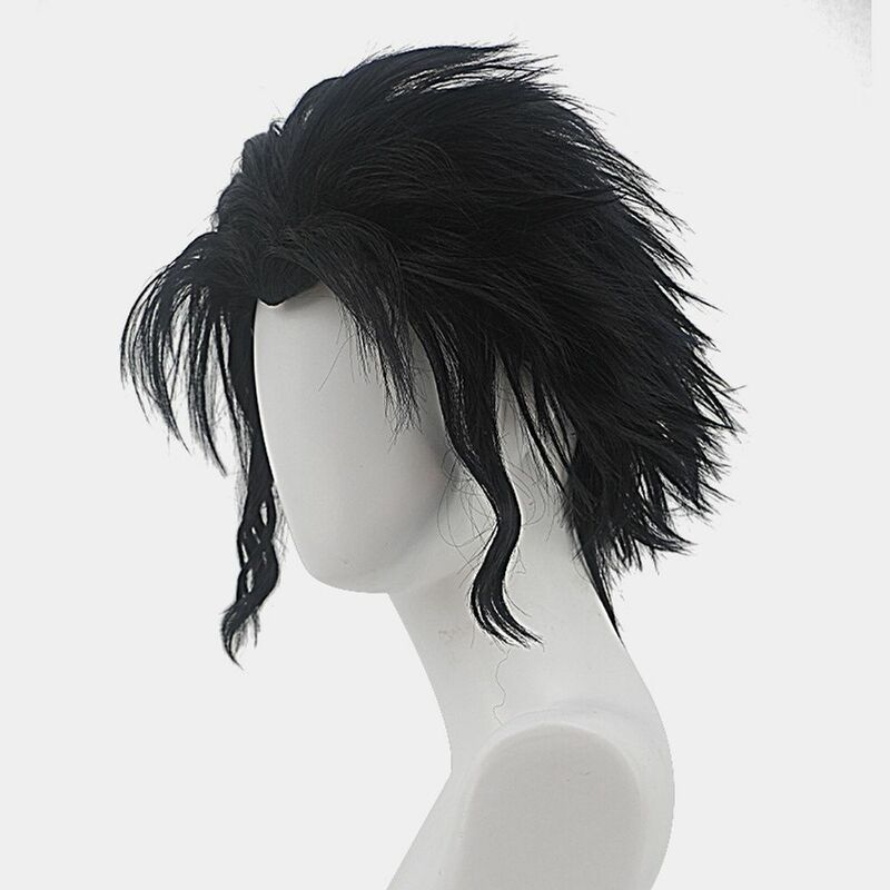 Parrucca Anime cos parrucca blu e nera invertita parrucche sintetiche Cosplay capelli