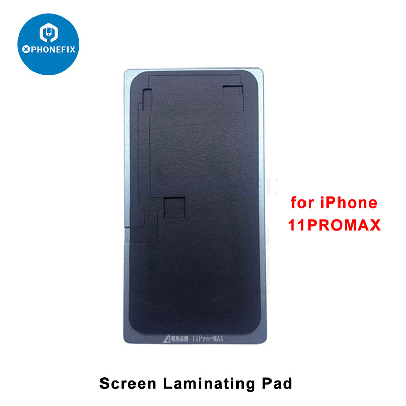 Lcd-Scherm Uitlijning Mal Module Set Met Bezel Frame Lamineren Rubber Pad Voor Iphone 15 14 13Mini 12 Pro Max Xs Display Reparatie