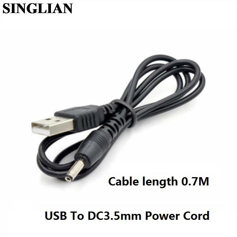 Cavo di alimentazione da USB a DC3.5mm/DC2.0mm cavo di alimentazione USB cavo di ricarica cavo di alimentazione 5V cavo adattatore cavo dati