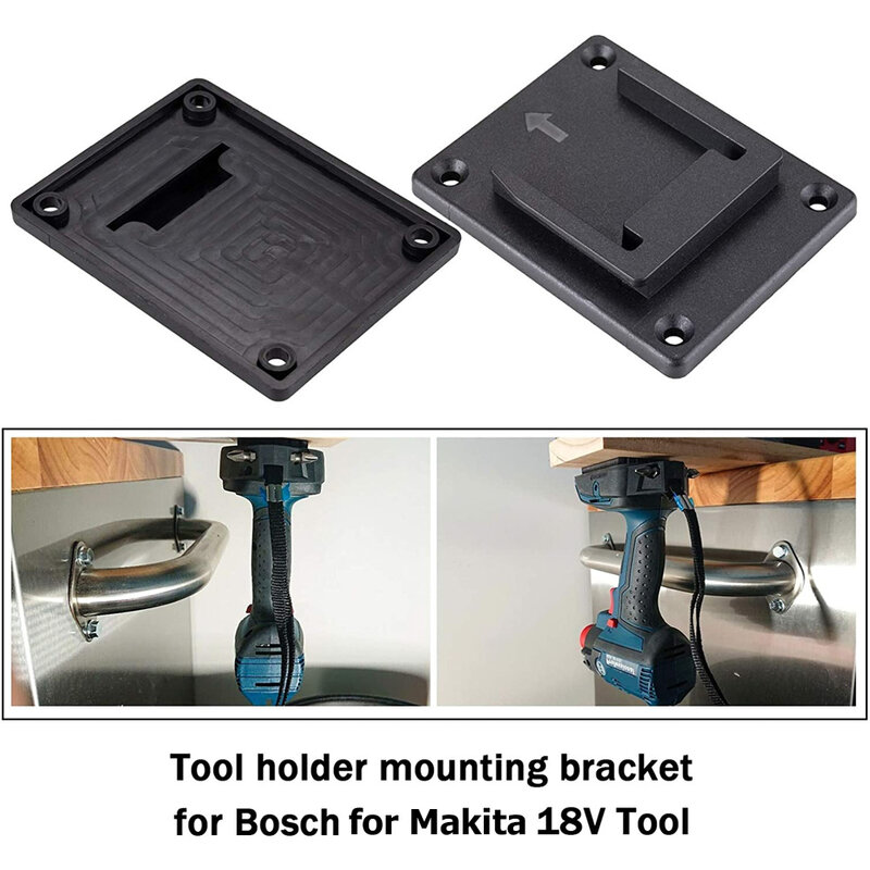 5/10 pacote para makita 18v para bosch 18v ferramenta titular ferramentas de broca suporte montagem na parede suporte de armazenamento para exibição de máquina