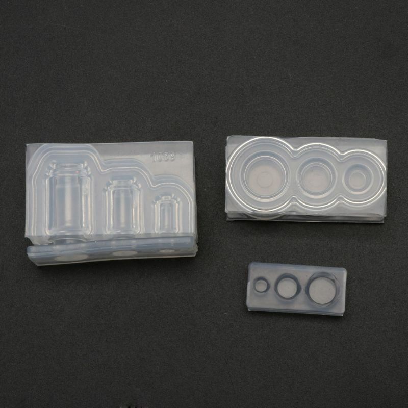 Handmade 3D Mini ขวดน้ำ Jar จี้ขนาดเล็กอาหารสำหรับ Play UV เรซิ่นหล่อแม่พิมพ์แม่พิมพ์ซิลิโคนเครื่องประดับทำ