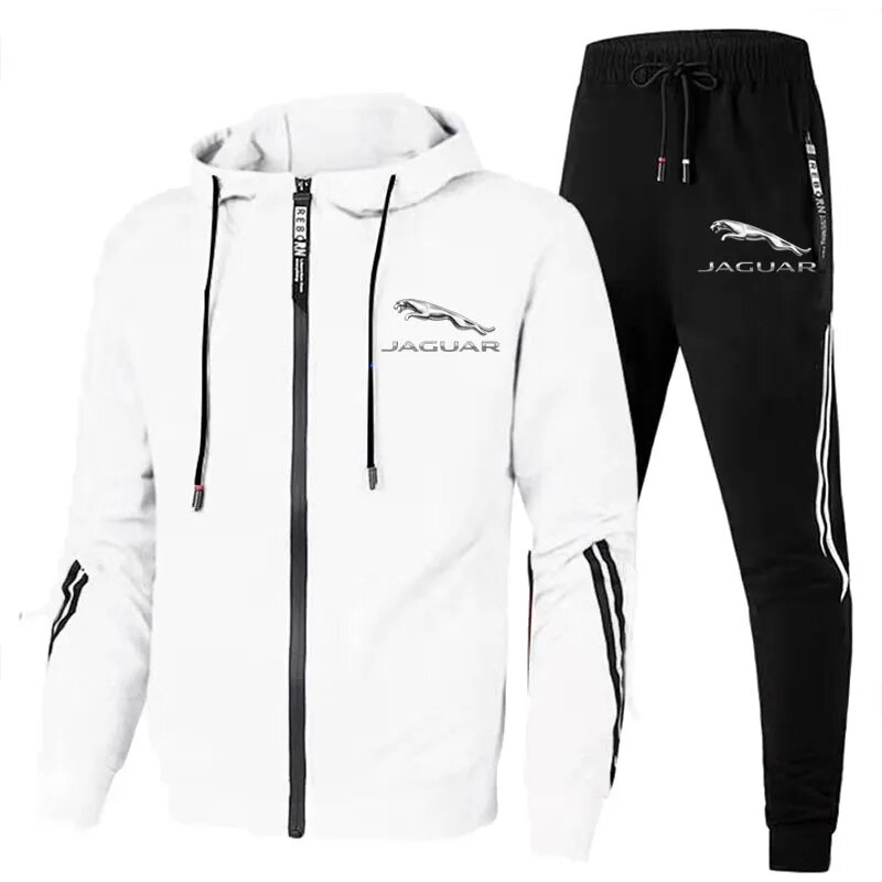 2 piece limited jacket Men's sports hoodie + pullover Gym jogging set Sweater and pant set 2024