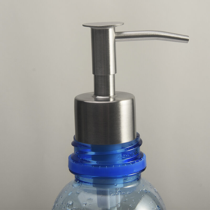 DIY Stainless Steel Soap Shampoo Liquid Dispenser Pump Jar Tube Replacement Hot