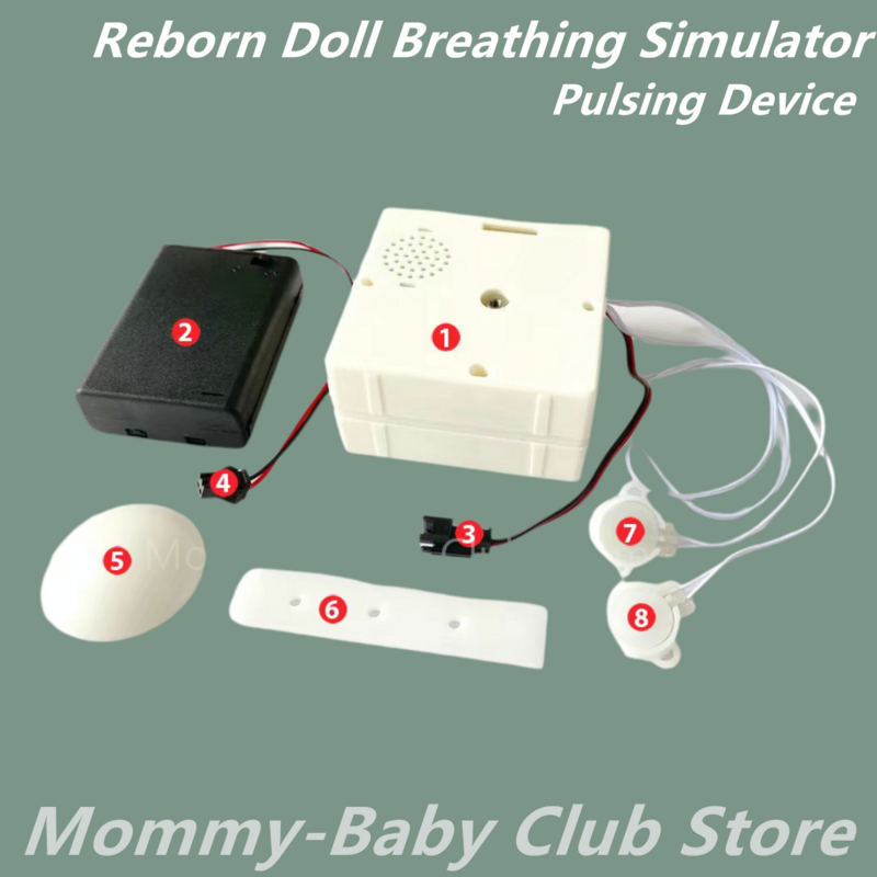 In Stock  2024 Breathing Simulator Reborn Doll Accessories With Cry and Smile sound for Plush Toy, Pulsing Device Holiday Toys