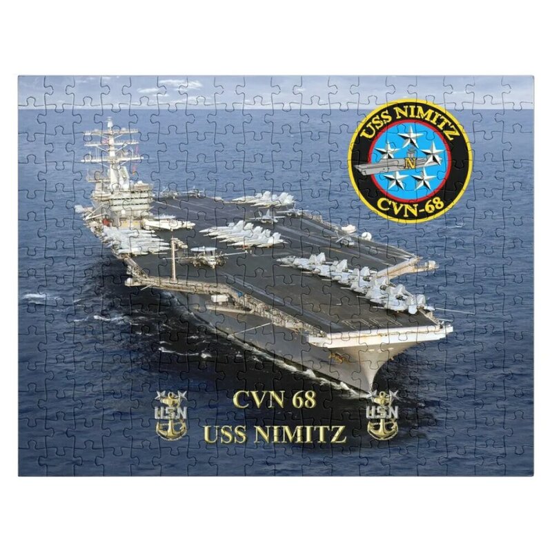 CVN-68 USS NimitzJigsaw ปริศนาคริสต์มาสของเล่นคริสต์มาสของขวัญ