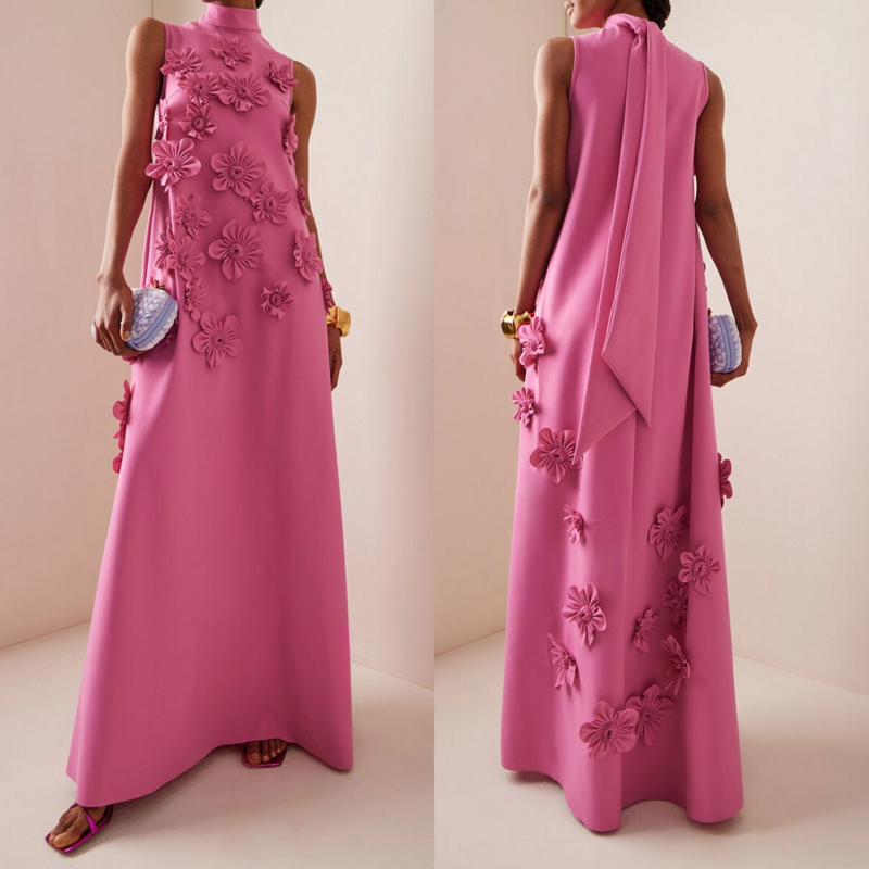 Платье для выпускного вечера Саудовская Аравия атласная аппликация Свадебная вечеринка А-силуэт Высокий воротник на заказ длиной до пола