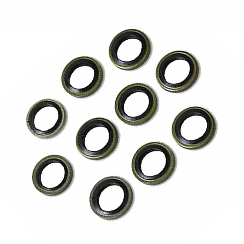 Tool Washers 10 Pcs 14mm Brake Master Cylinders Calipers For Nissin Front Rear Motorcycles Sealed Steel & Rubber