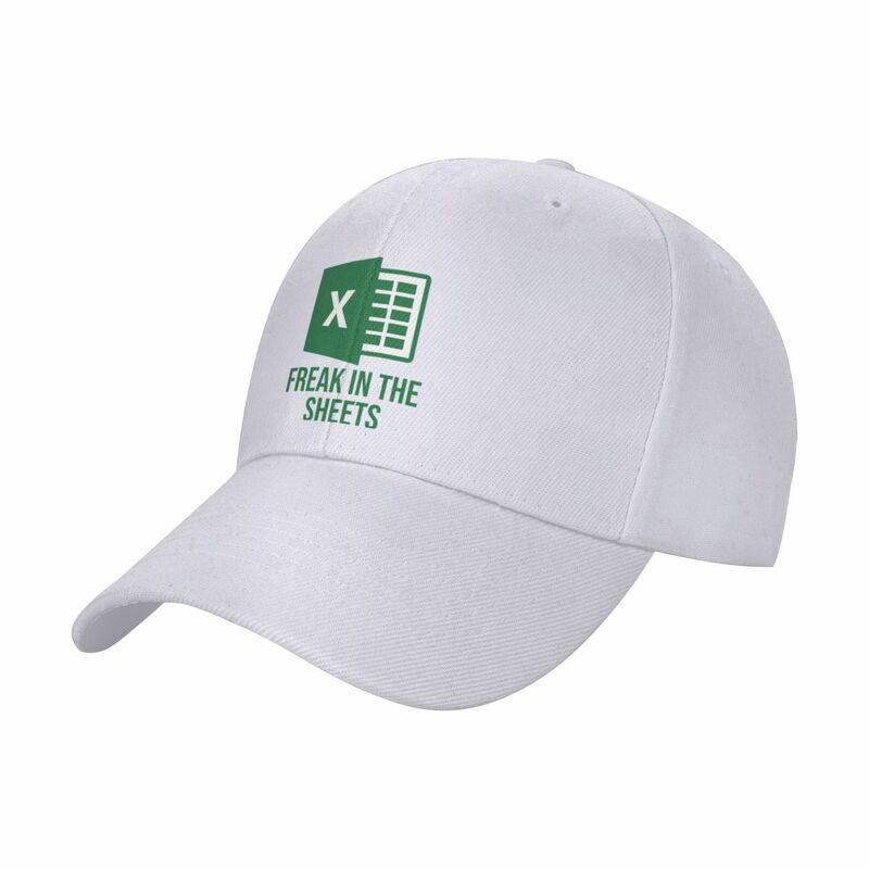 Excel Freak in the Sheets-Забавный дизайн, бейсболка, кепка, рыболовные кепки, Пушистая Шапка, кепка для женщин и мужчин