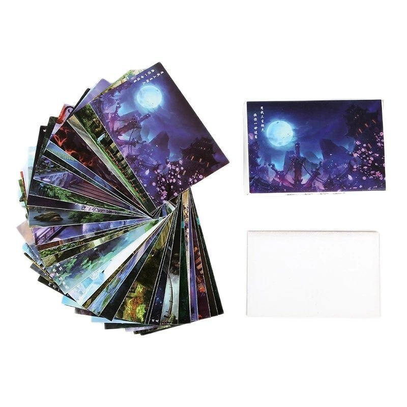 30 매/세트 Dream Fairyland LOMO 카드 미니 엽서/인사말 카드/메시지 카드/생일 편지 봉투 선물 카드