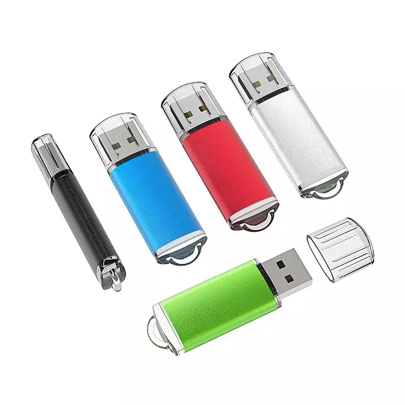 แฟลชไดร์ฟ USB โลหะขายดีขนาด128GB มินิเพนไดรฟ์2.0หน่วยความจำยูเอสบี4GB 8GB 16GB 32GB 64GB แท่งแฟลชไดร์ฟเพนไดรฟ์256GB